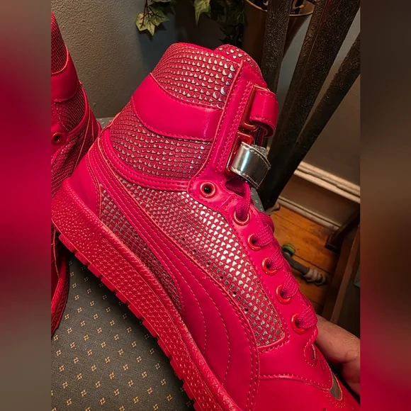 PUMA WOMEN'S "BARBADOS CHERRY" SKY HI II FUTUR MINIMAL SIZE 10 - Picture 4 of 10